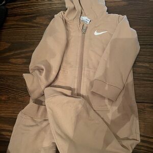 Nike Beige Hoodie and Joggers Set